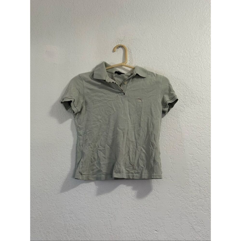 Burberry Girls light moss green Polo Shirt Size S